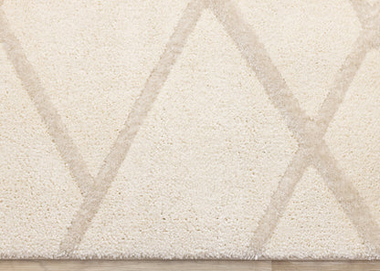 Contemporary Trellis Cream Area Rug
