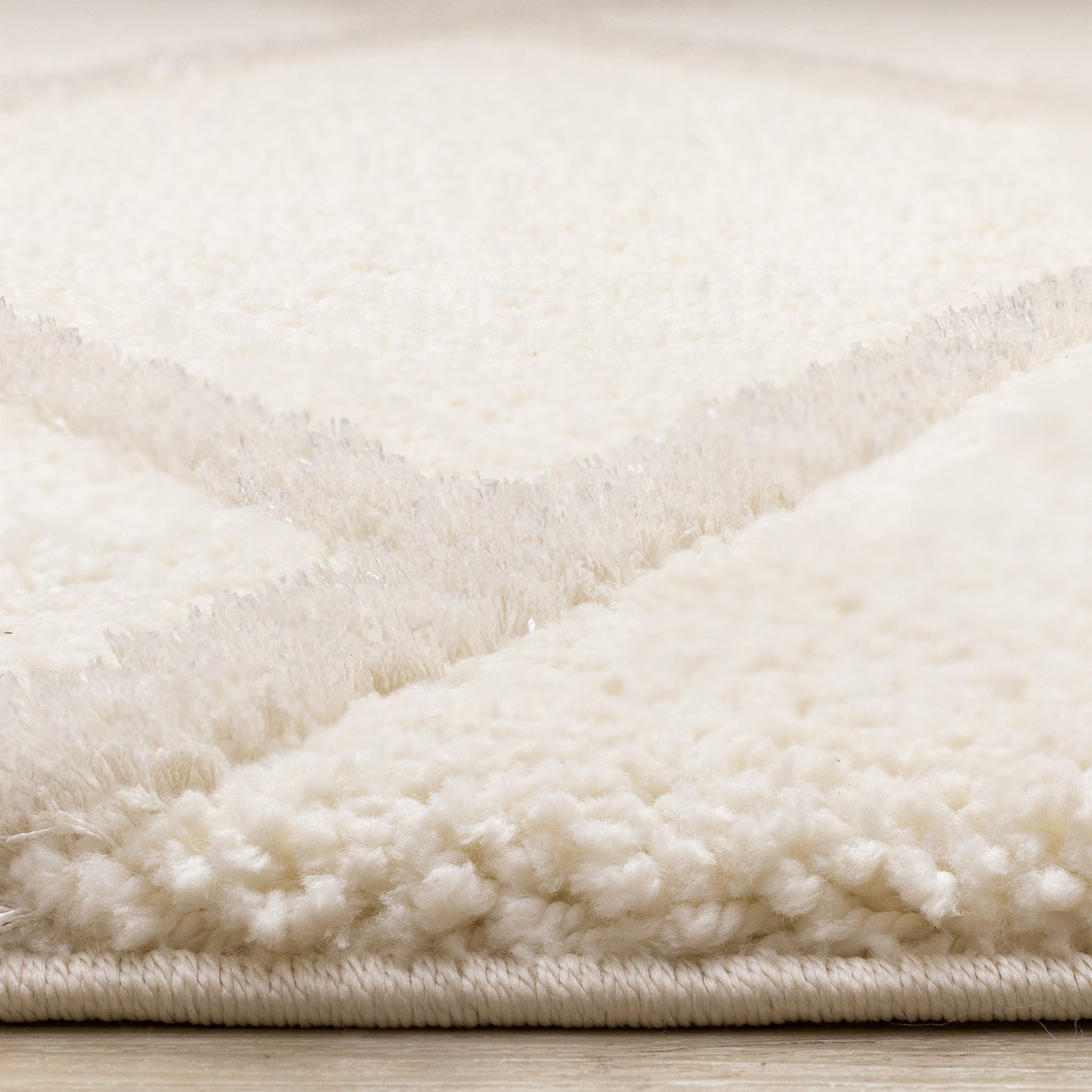 Contemporary Trellis Cream Area Rug