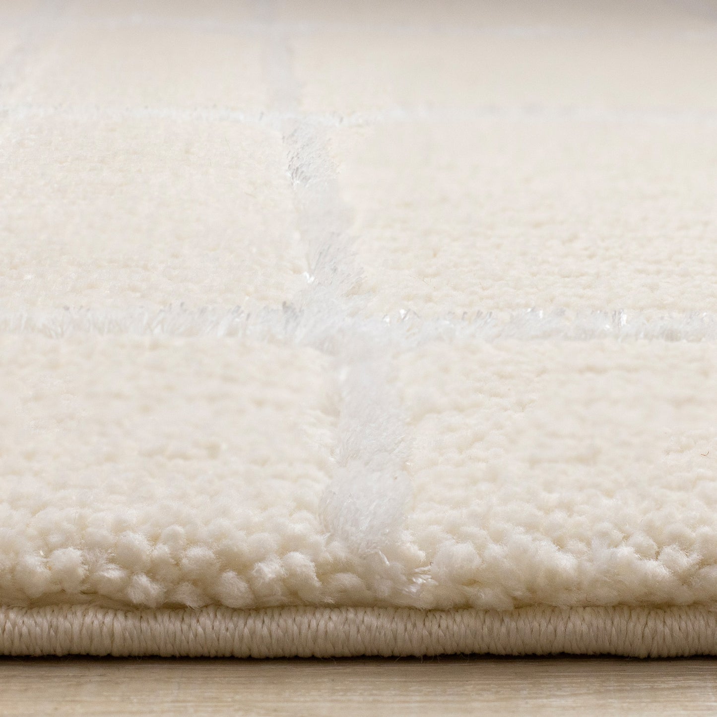 Contemporary Stripes Cream Area Rug