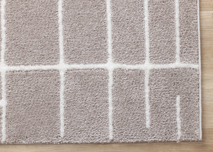 Contemporary Stripes Grey Area Rug-6