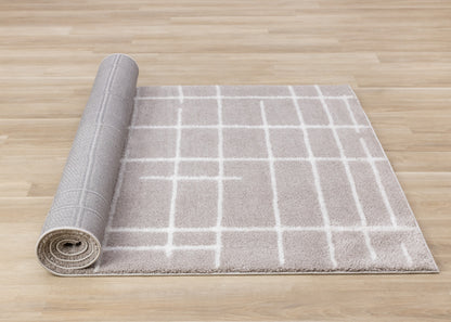 Contemporary Stripes Grey Area Rug-8
