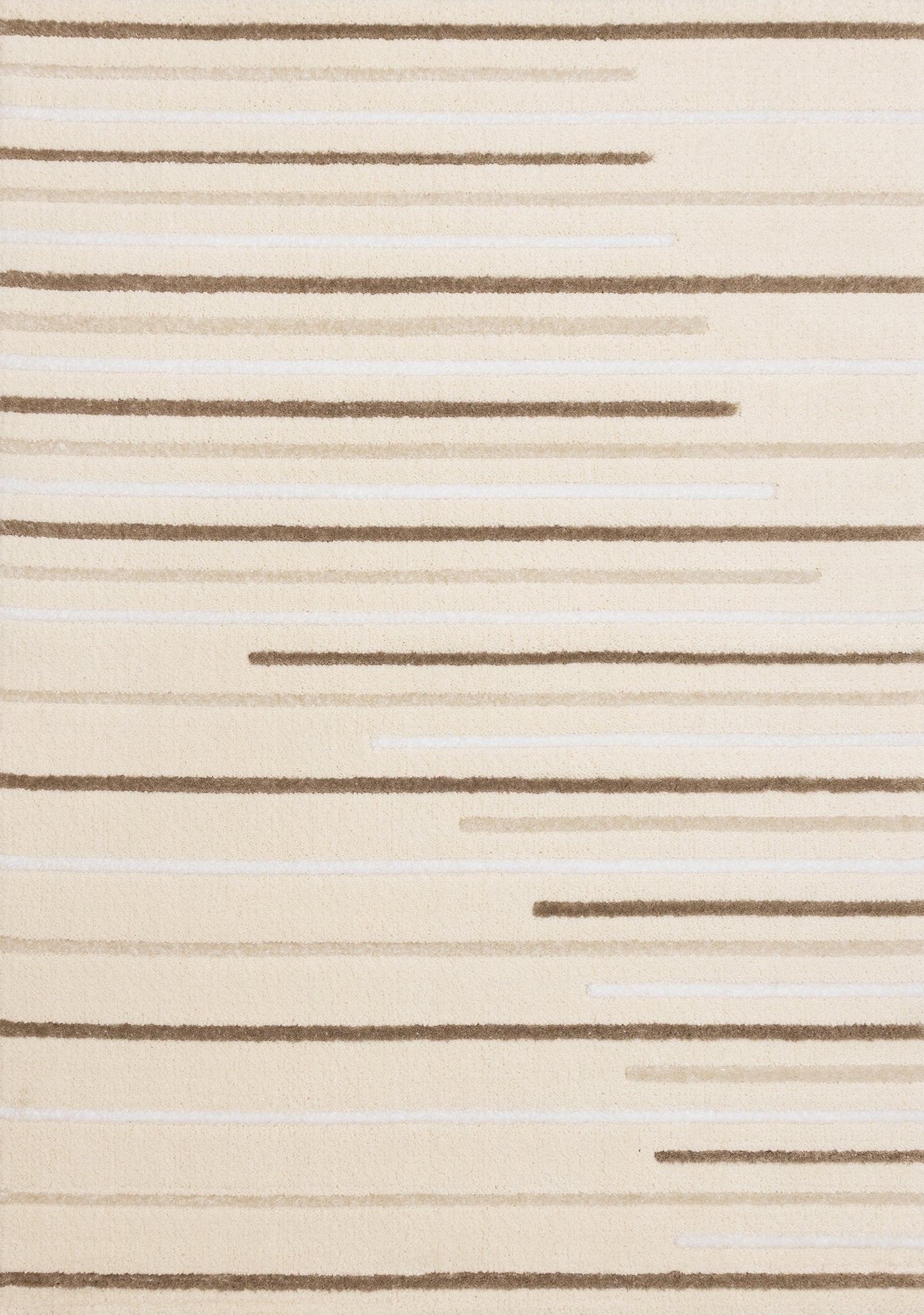 Contemporary Stripes Cream Area Rug