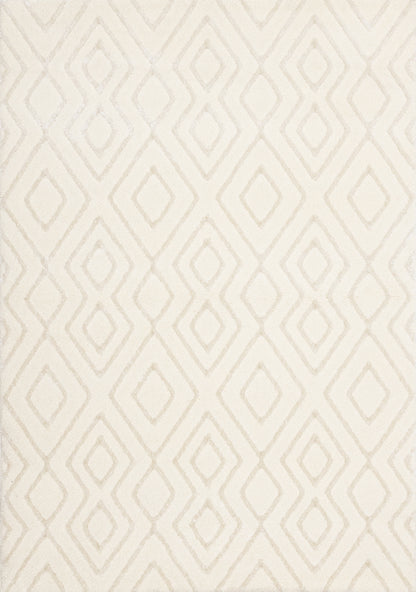 Contemporary Patchwork Cream Area Rug