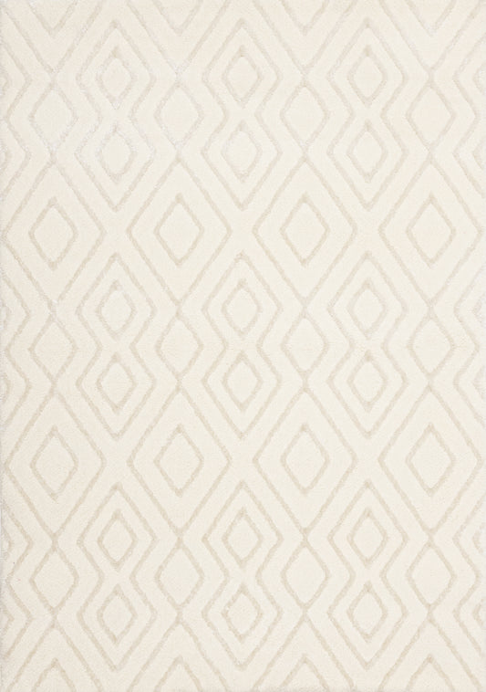 Contemporary Patchwork Cream Area Rug