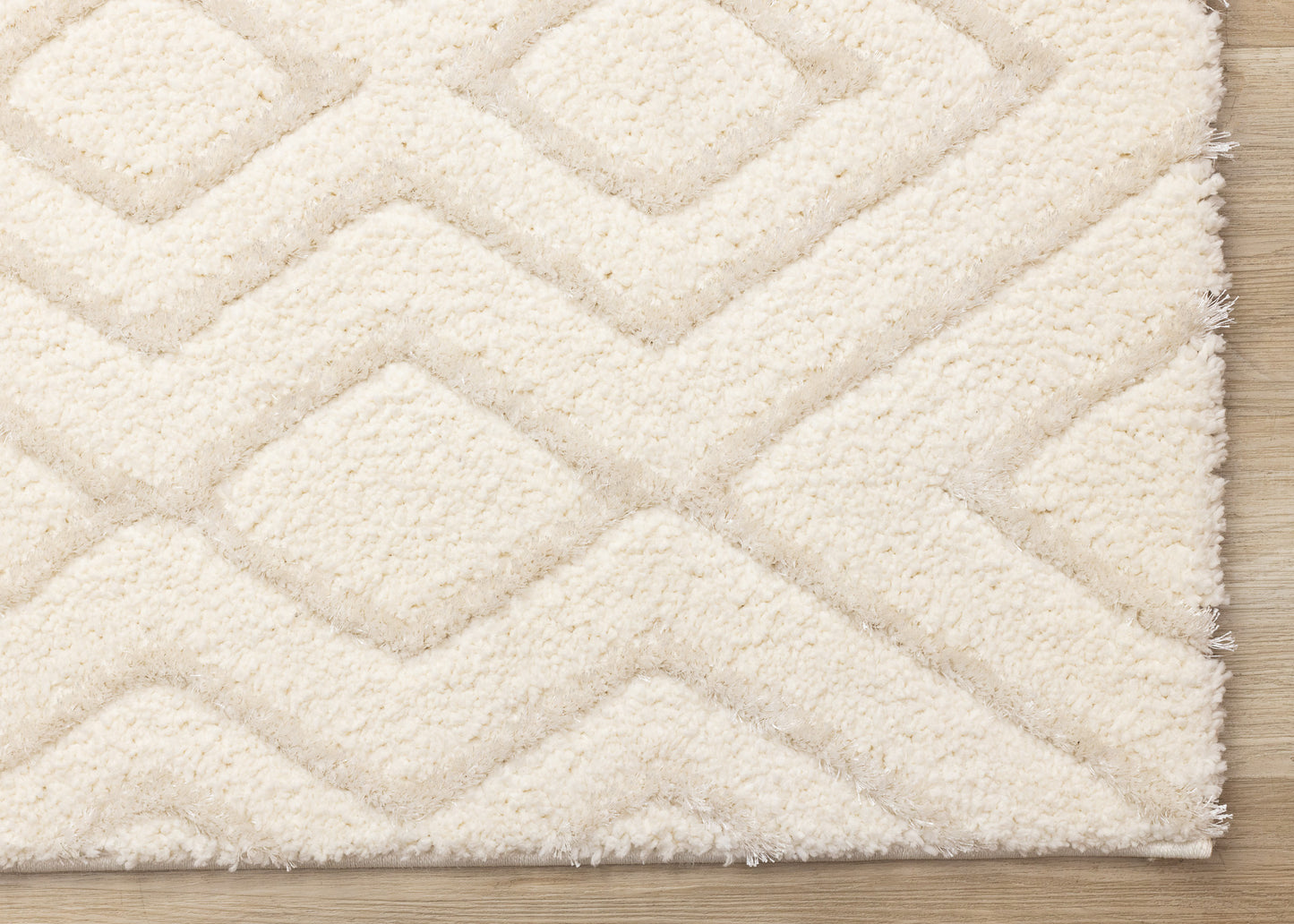 Contemporary Patchwork Cream Area Rug