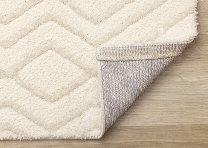 Contemporary Patchwork Cream Area Rug