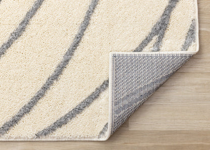 Contemporary Geometric Cream Area Rug