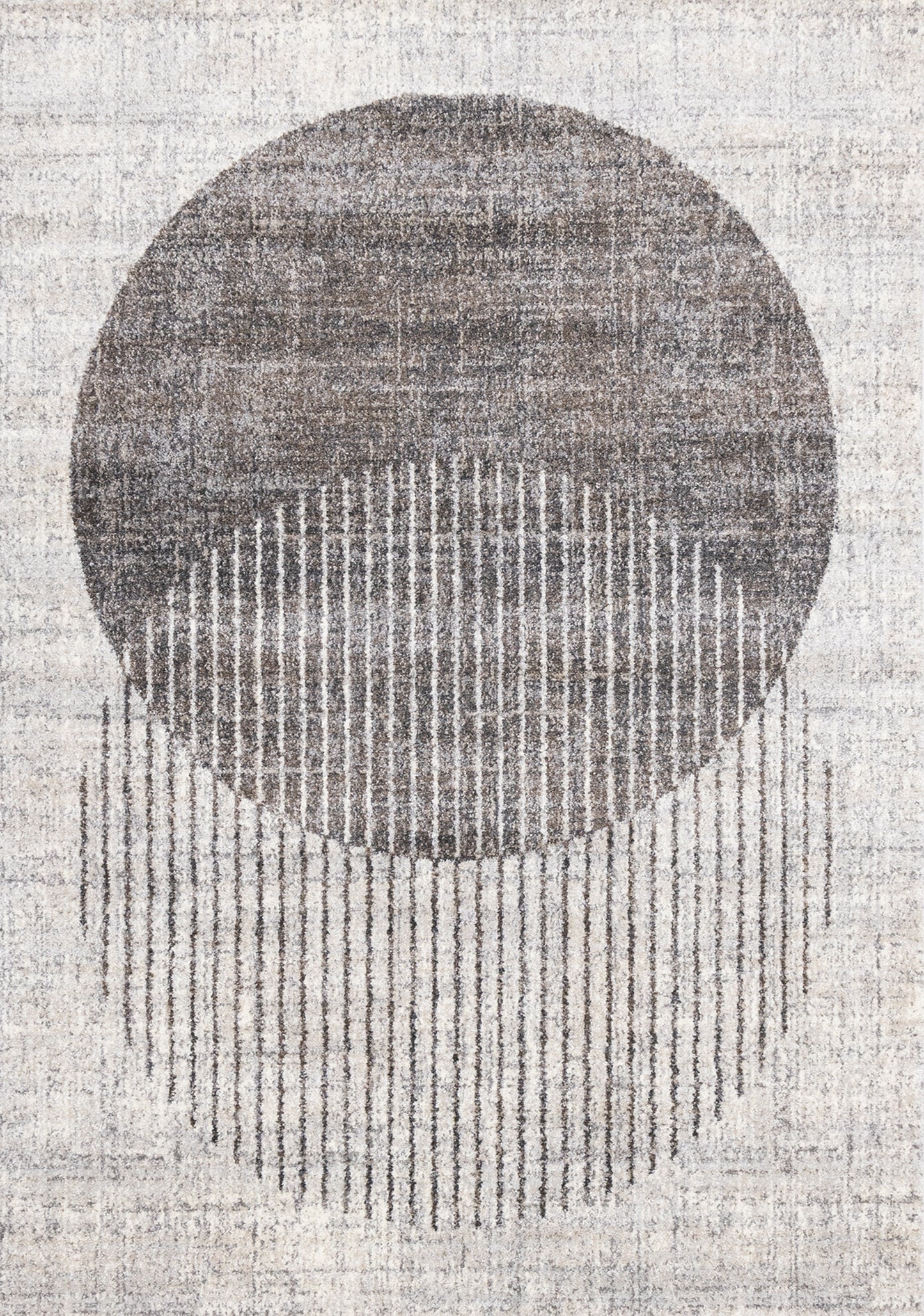 Art Distressed Grey Area Rug