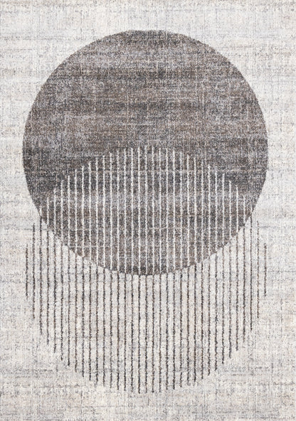 Art Distressed Grey Area Rug