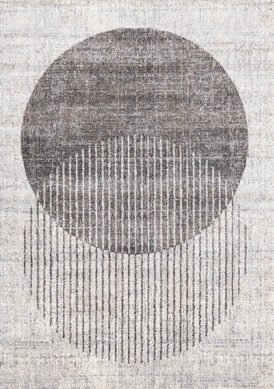 Art Distressed Grey Area Rug