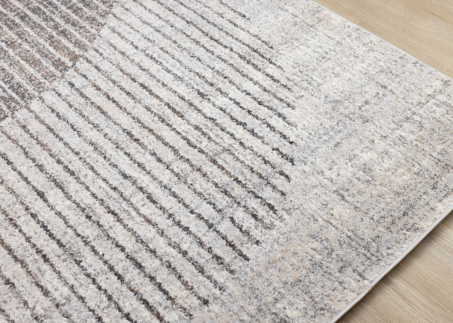 Art Distressed Grey Area Rug