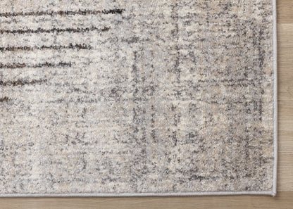 Art Distressed Grey Area Rug