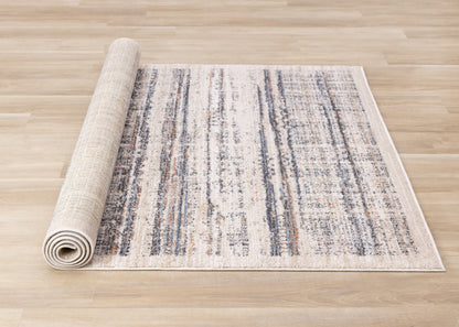 Contemporary Border Distressed Beige Area Rug-7