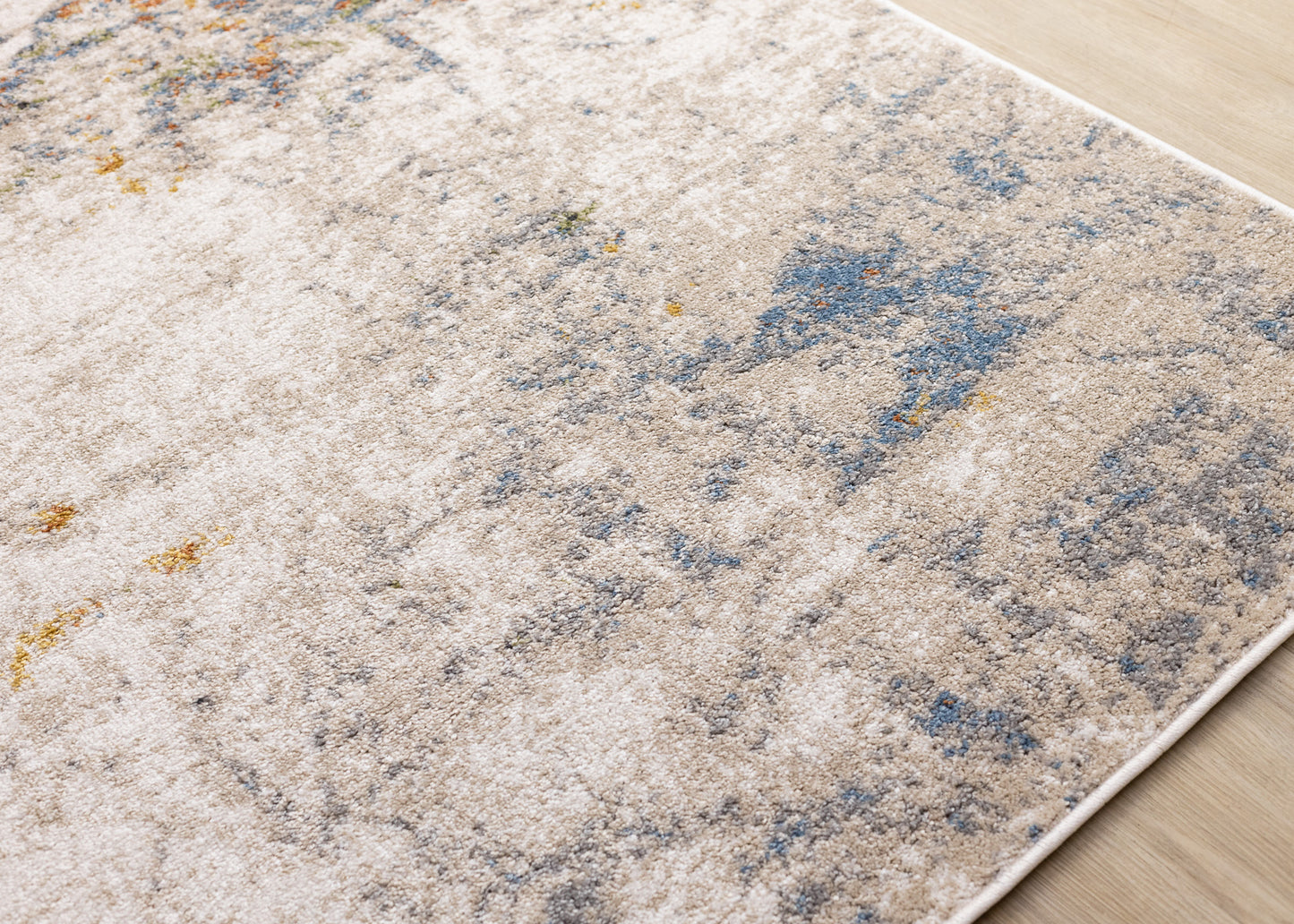 Contemporary Distressed Organic Taupe Area Rug-4