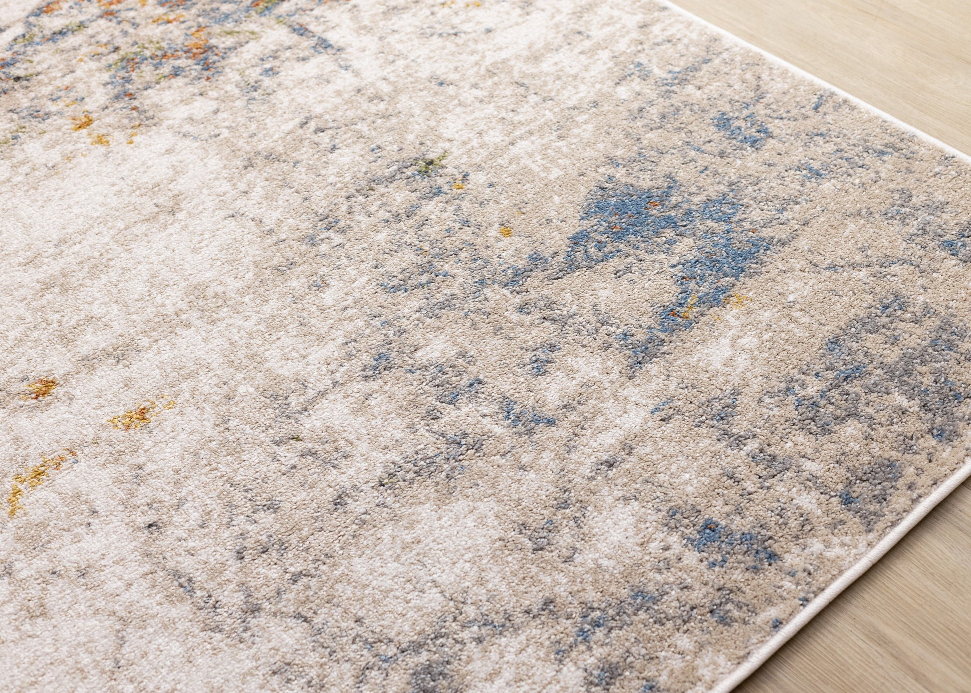 Contemporary Distressed Organic Taupe Area Rug-4