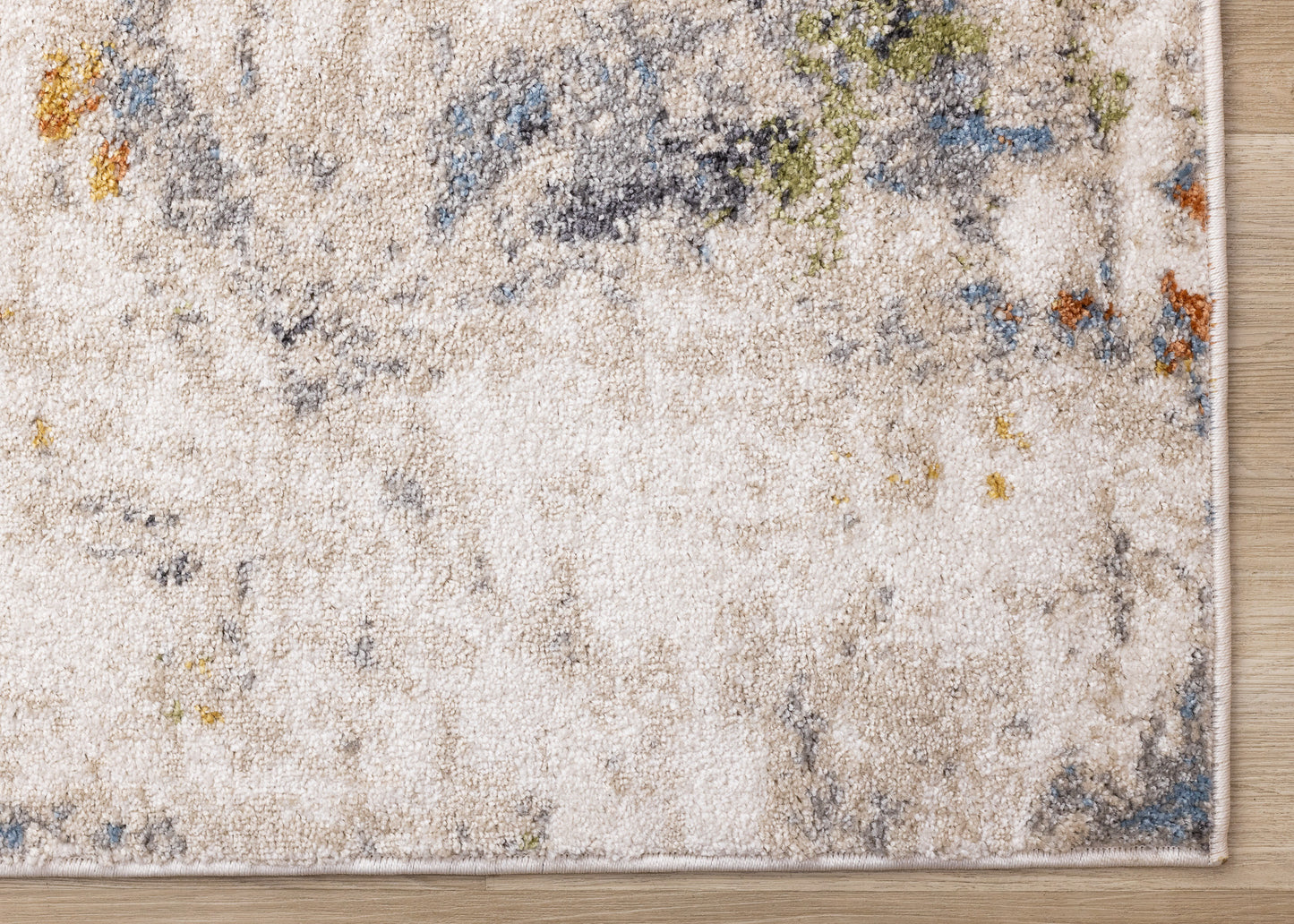 Contemporary Distressed Organic Taupe Area Rug-5