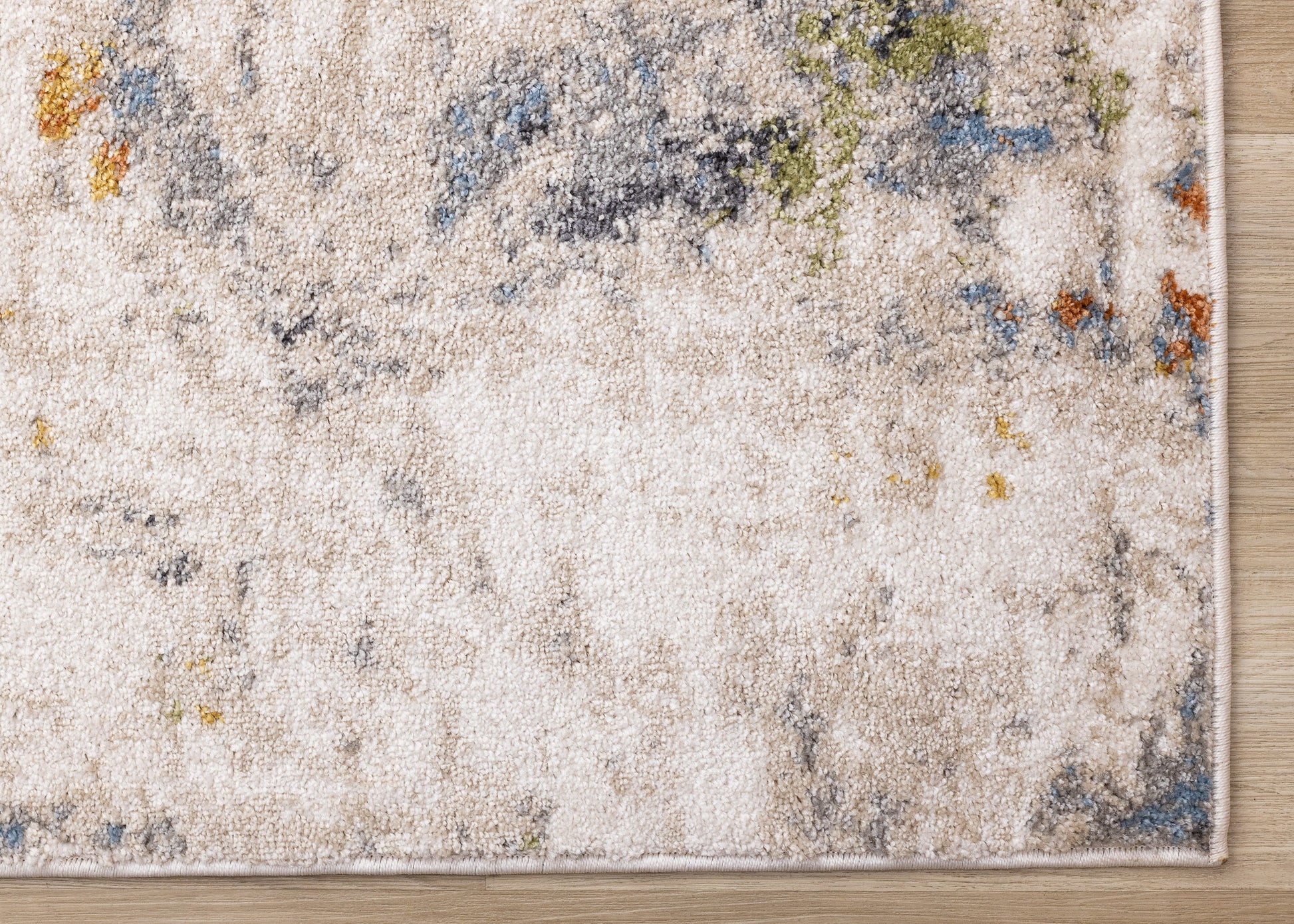 Contemporary Distressed Organic Taupe Area Rug-5