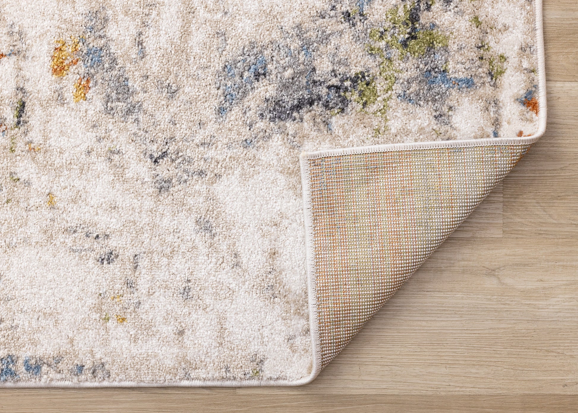Contemporary Distressed Organic Taupe Area Rug-6