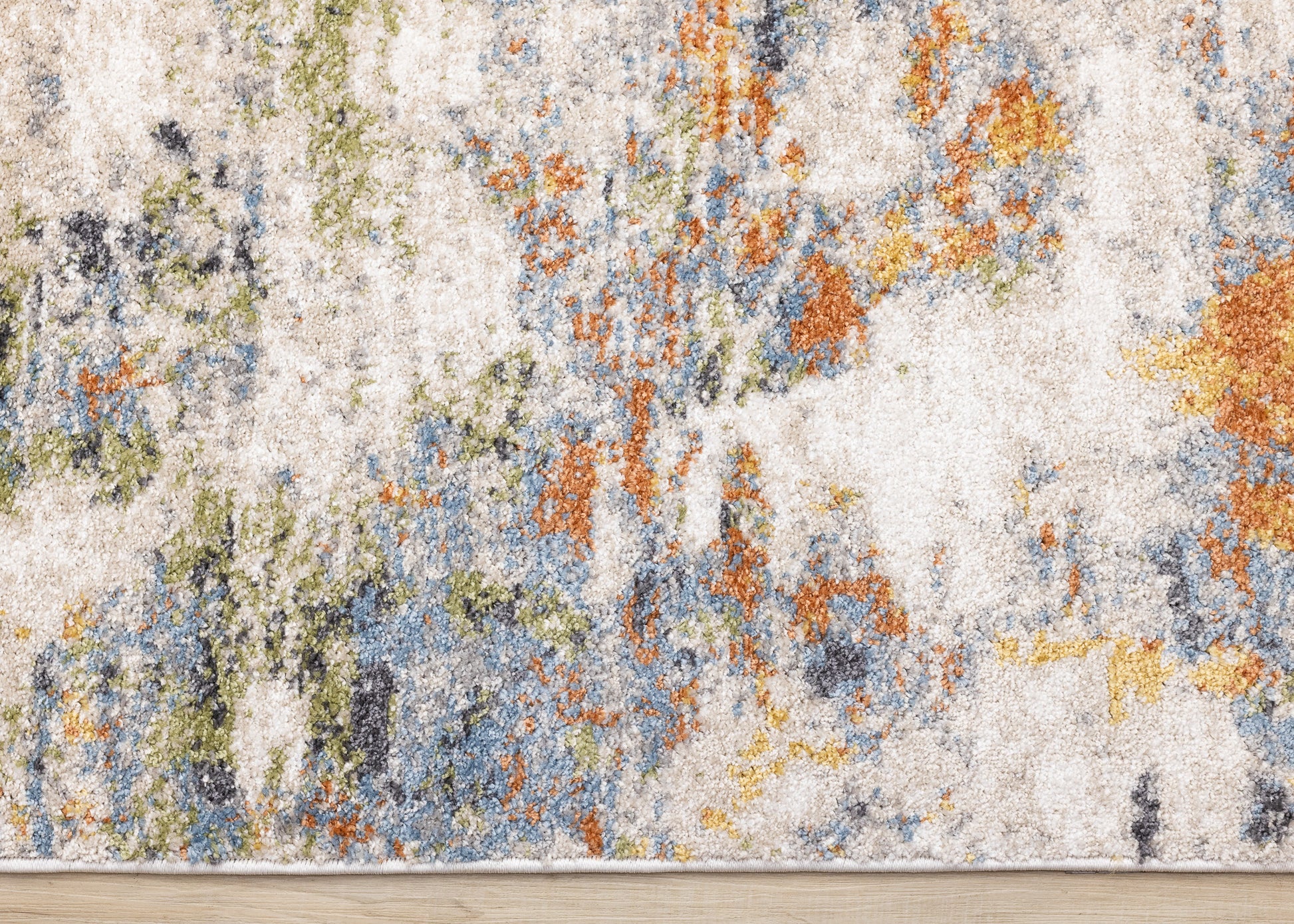 Contemporary Distressed Organic Taupe Area Rug-8