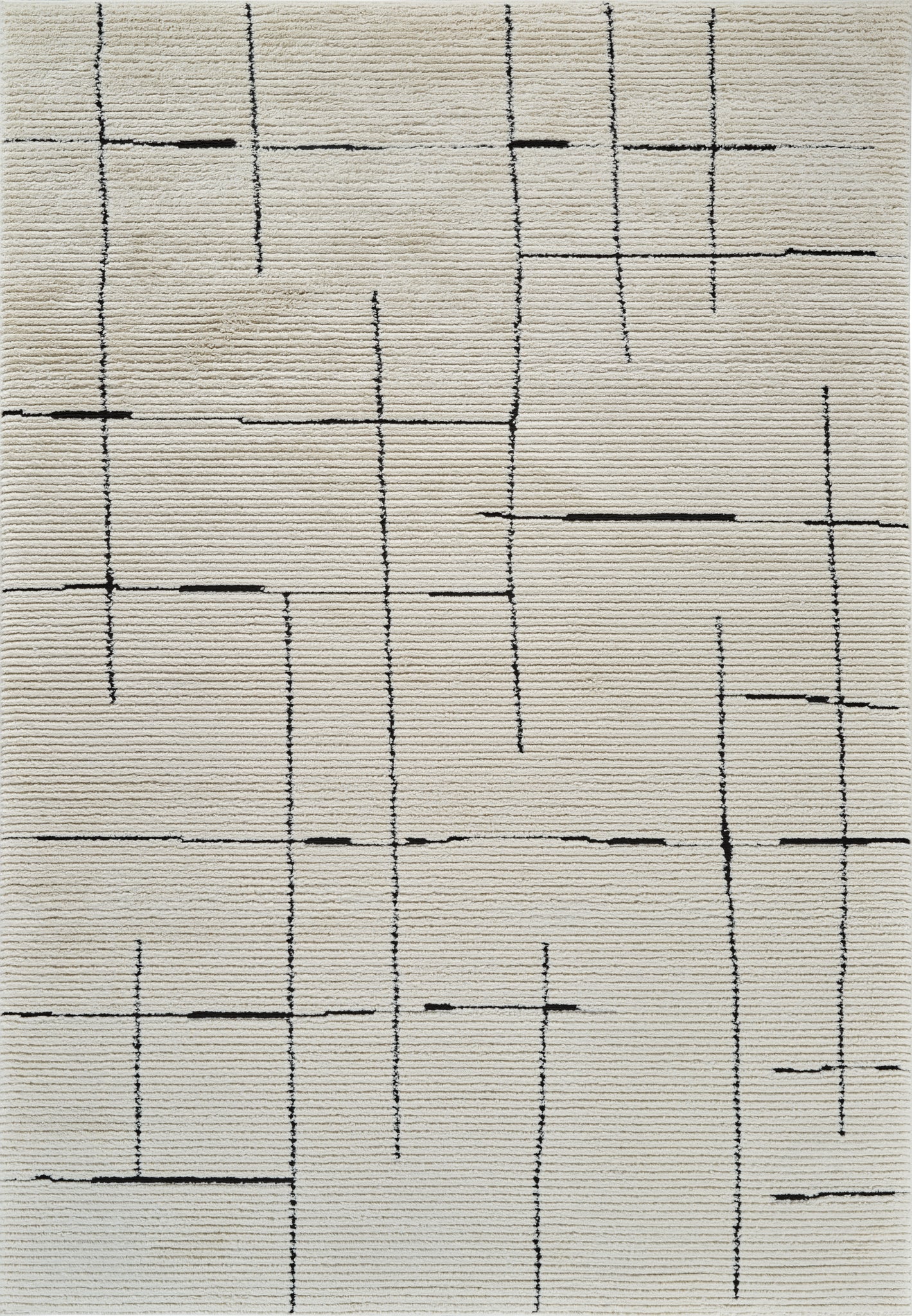 Roen Abstract Modern Green and Cream Indoor Rug-3