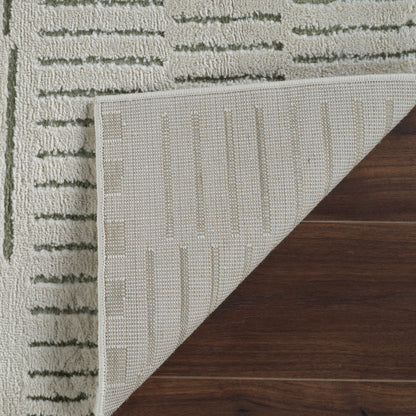 Domus Abstract Modern Olive Green Rug