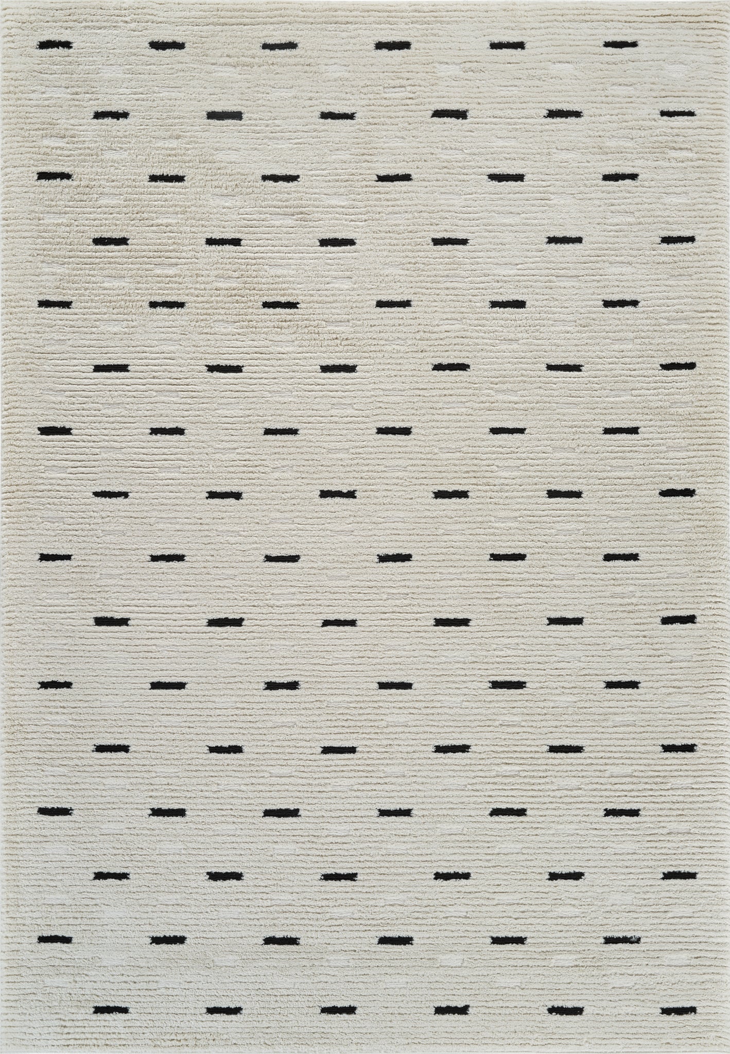 Ruta Abstract Modern Cream and Black Indoor Rug-3