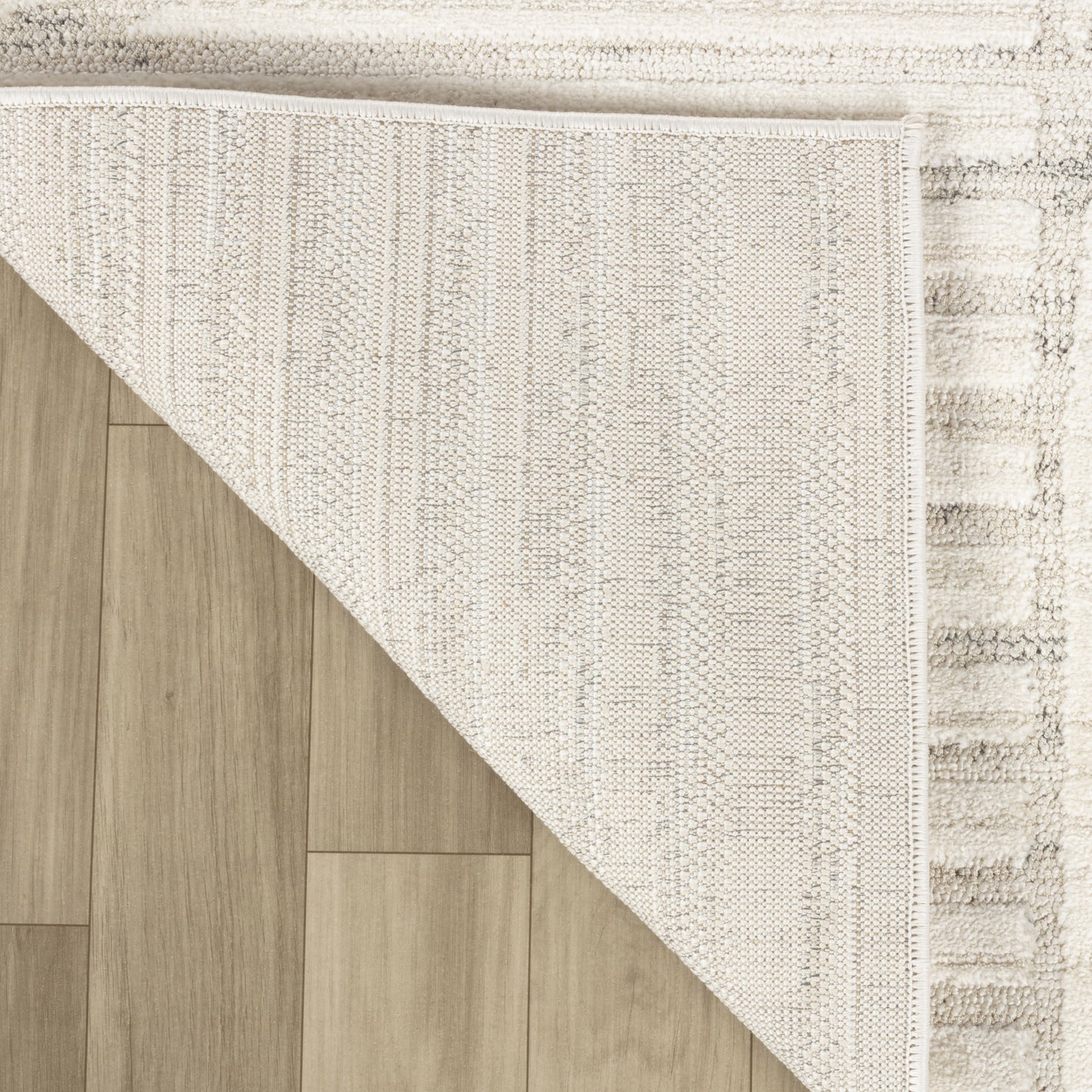 Arcus Geometric Modern Cream and Beige Indoor Rug