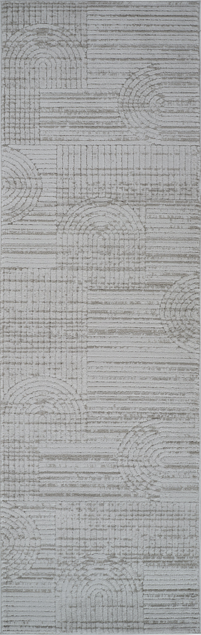 Arcus Geometric Modern Grey and Beige Indoor Rug
