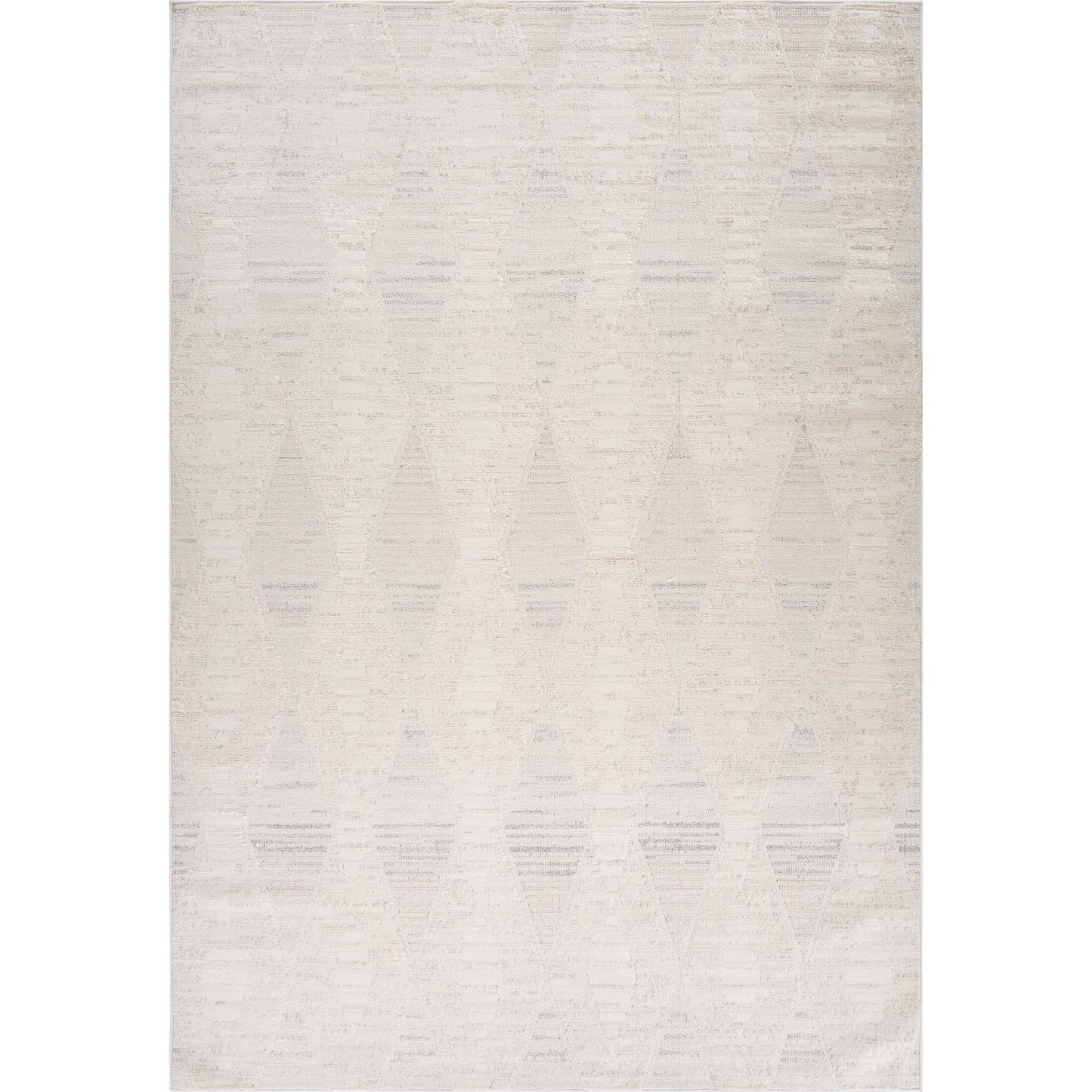 Vellum Chevron Contemporary Cream and Beige Indoor Rug-3