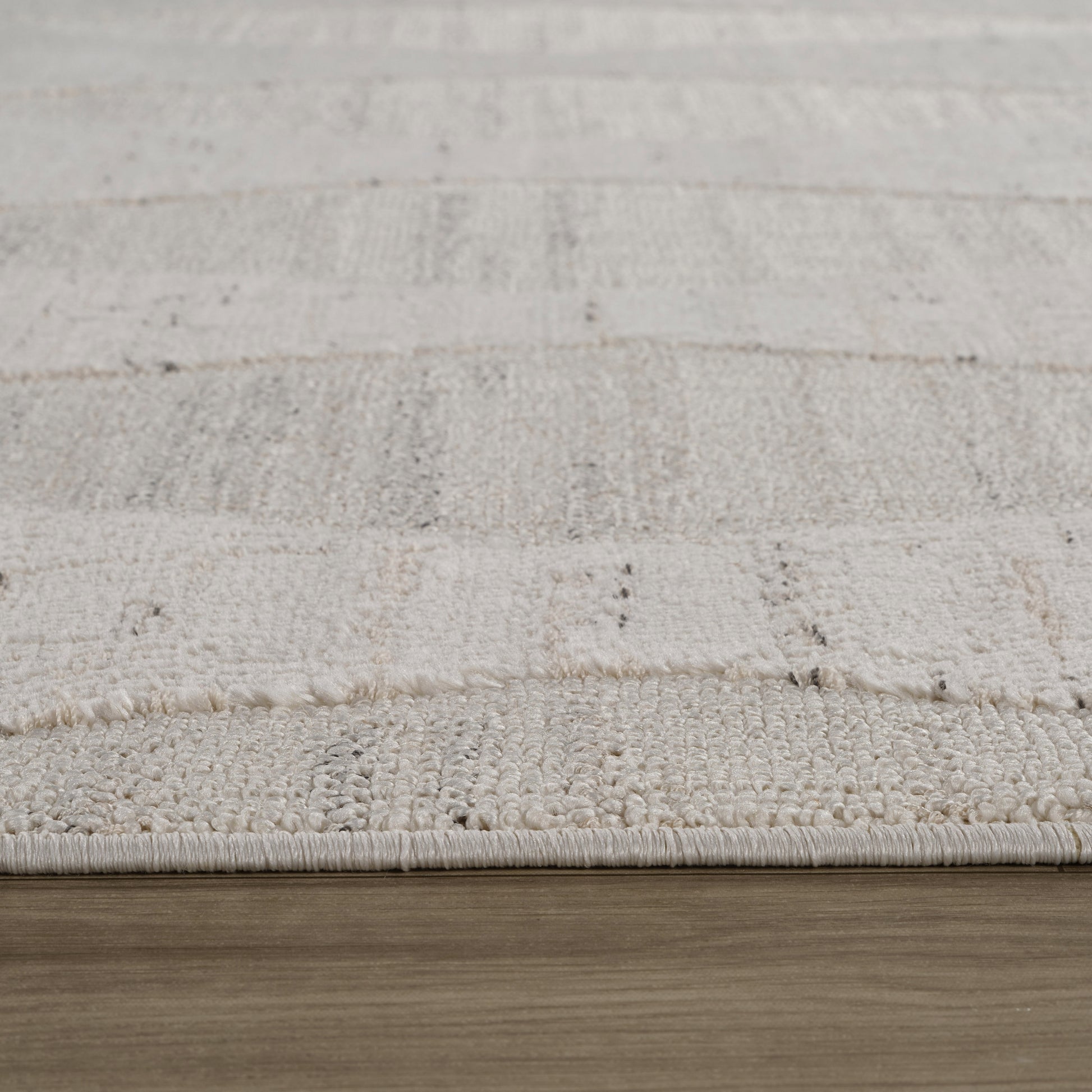 Vellum Chevron Contemporary Cream and Beige Indoor Rug-18
