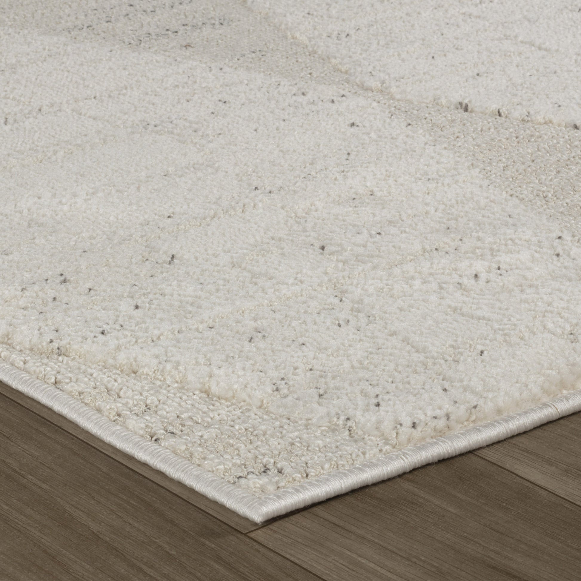 Vellum Chevron Contemporary Cream and Beige Indoor Rug-15