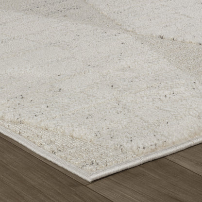 Vellum Chevron Contemporary Cream and Beige Indoor Rug-15