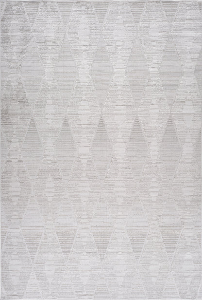 Vellum Chevron Contemporary Grey and Beige Indoor Rug