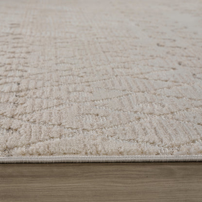 Satori Boho Contemporary Beige and Cream Indoor Rug-18