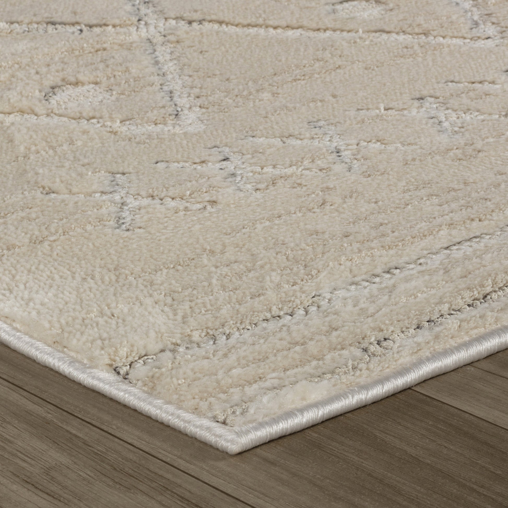 Satori Boho Contemporary Beige and Cream Indoor Rug-12