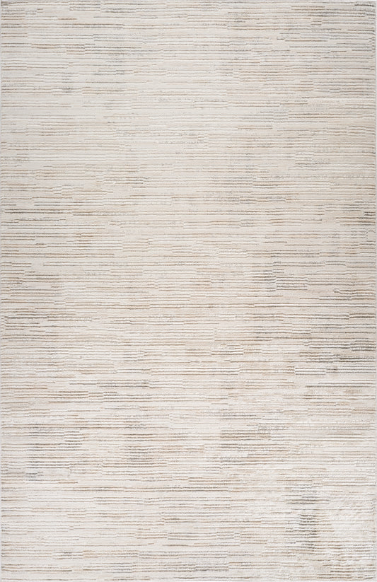 Kaori Abstract Contemporary Beige and Cream Indoor Rug