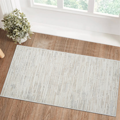 Kaori Abstract Contemporary Beige and Cream Indoor Rug-15