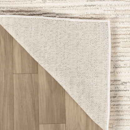 Kaori Abstract Contemporary Beige and Cream Indoor Rug-6