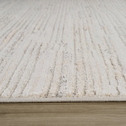Kaori Abstract Contemporary Beige and Cream Indoor Rug-13