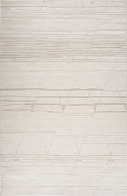 Anaya Geometric Contemporary Beige and Cream Indoor Rug-3