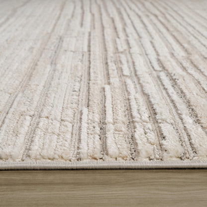 Anaya Geometric Contemporary Beige and Cream Indoor Rug-8