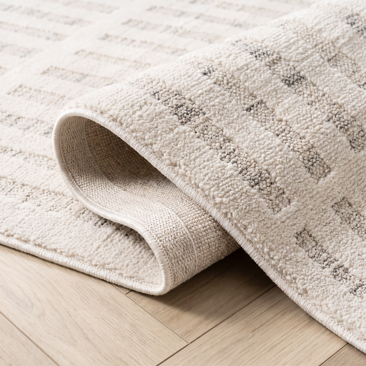 Tapis beige abstrait moderne Astra