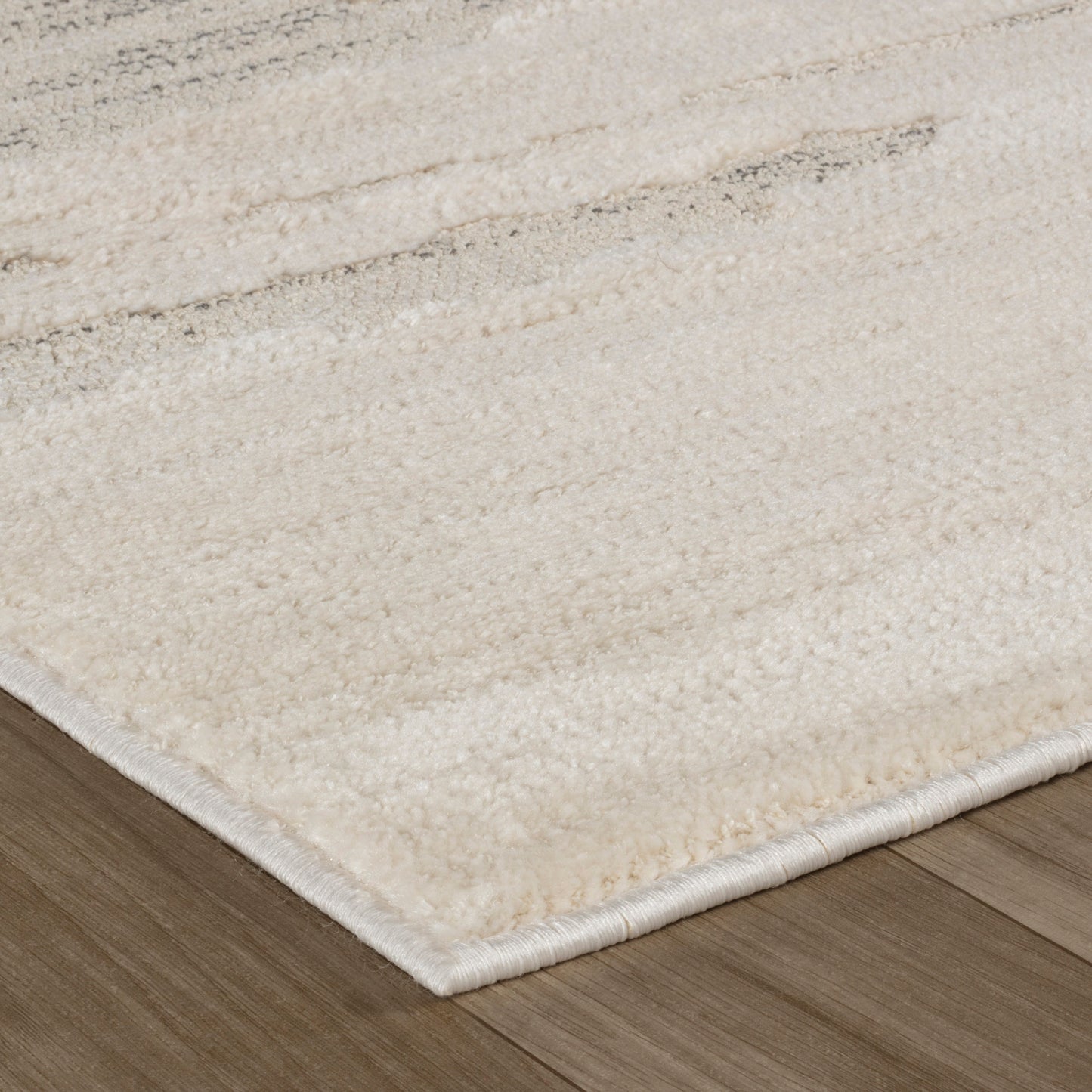 Soma Abstract Contemporary Beige and Cream Indoor Rug