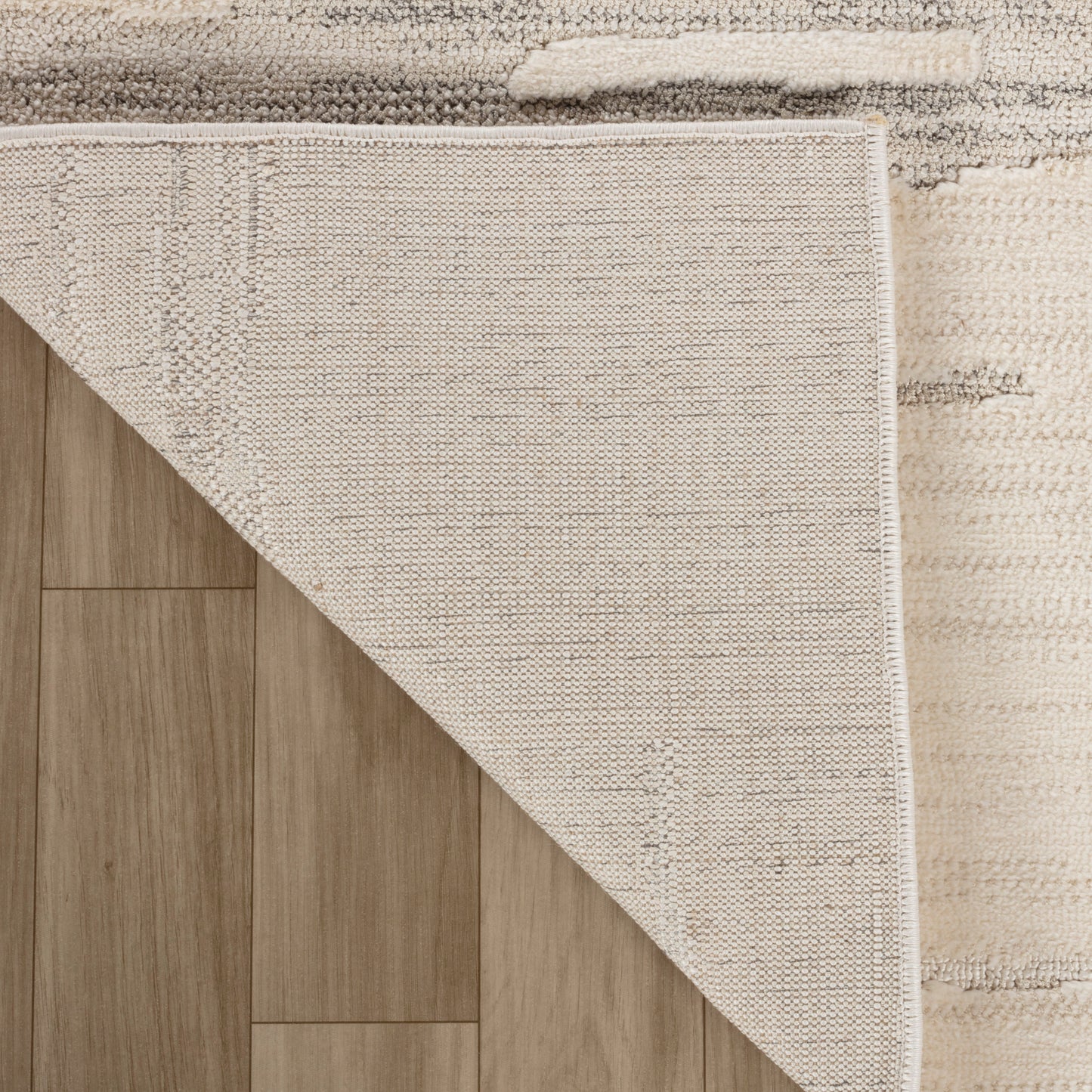 Soma Abstract Contemporary Beige and Cream Indoor Rug