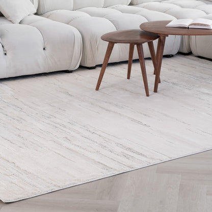 Soma Abstract Contemporary Beige and Cream Indoor Rug