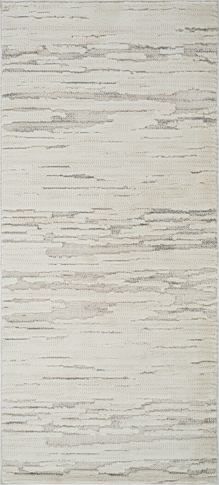 Tapis Soma abstrait contemporain beige et crème