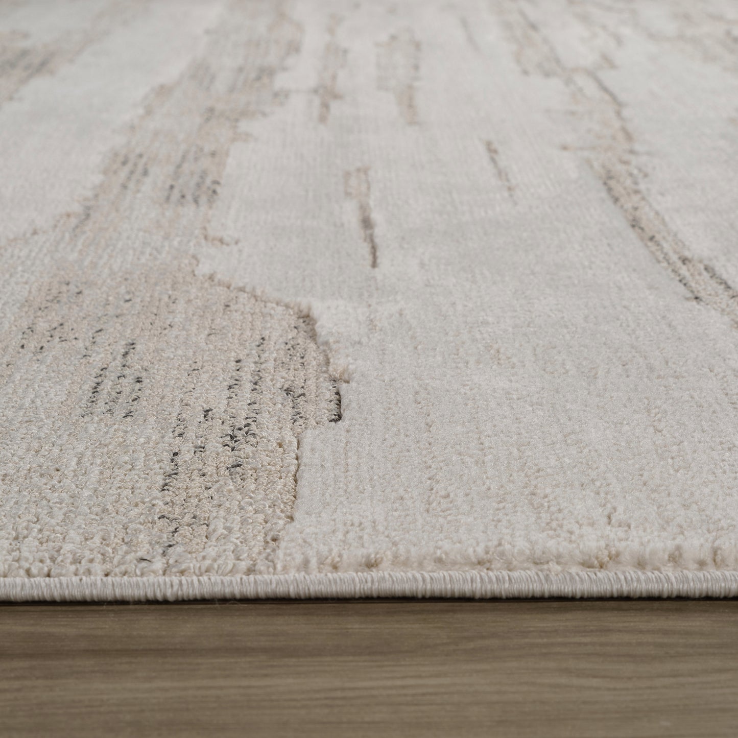 Soma Abstract Contemporary Beige and Cream Indoor Rug