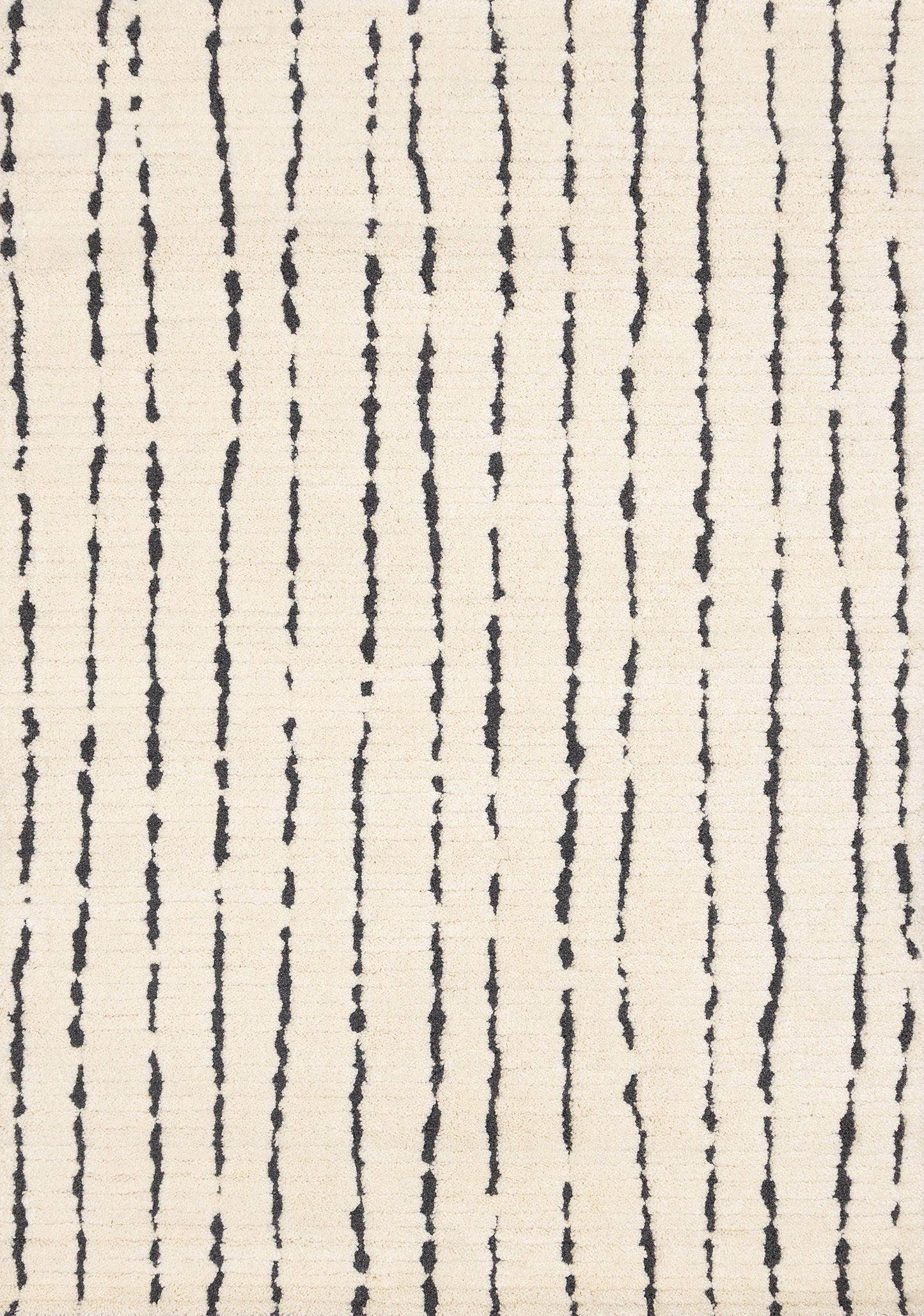 Contemporary Stripes Cream Area Rug-1