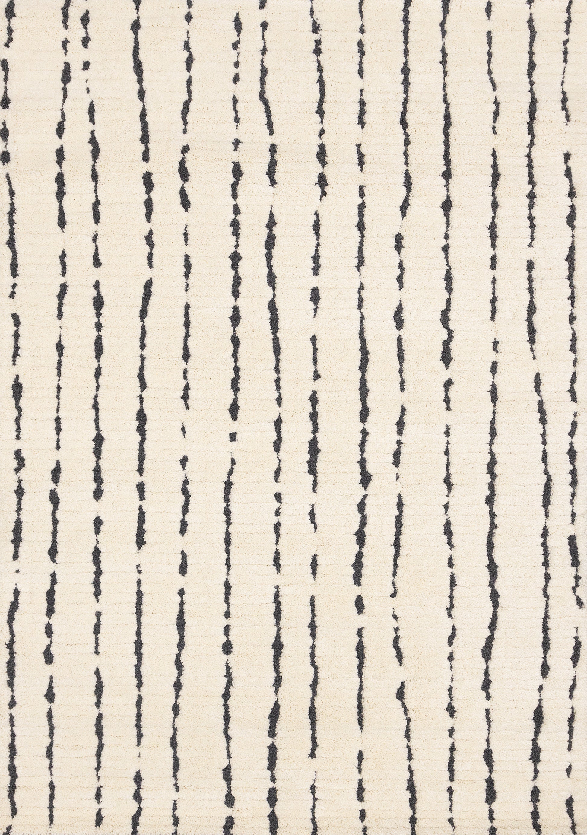 Contemporary Stripes Cream Area Rug-1