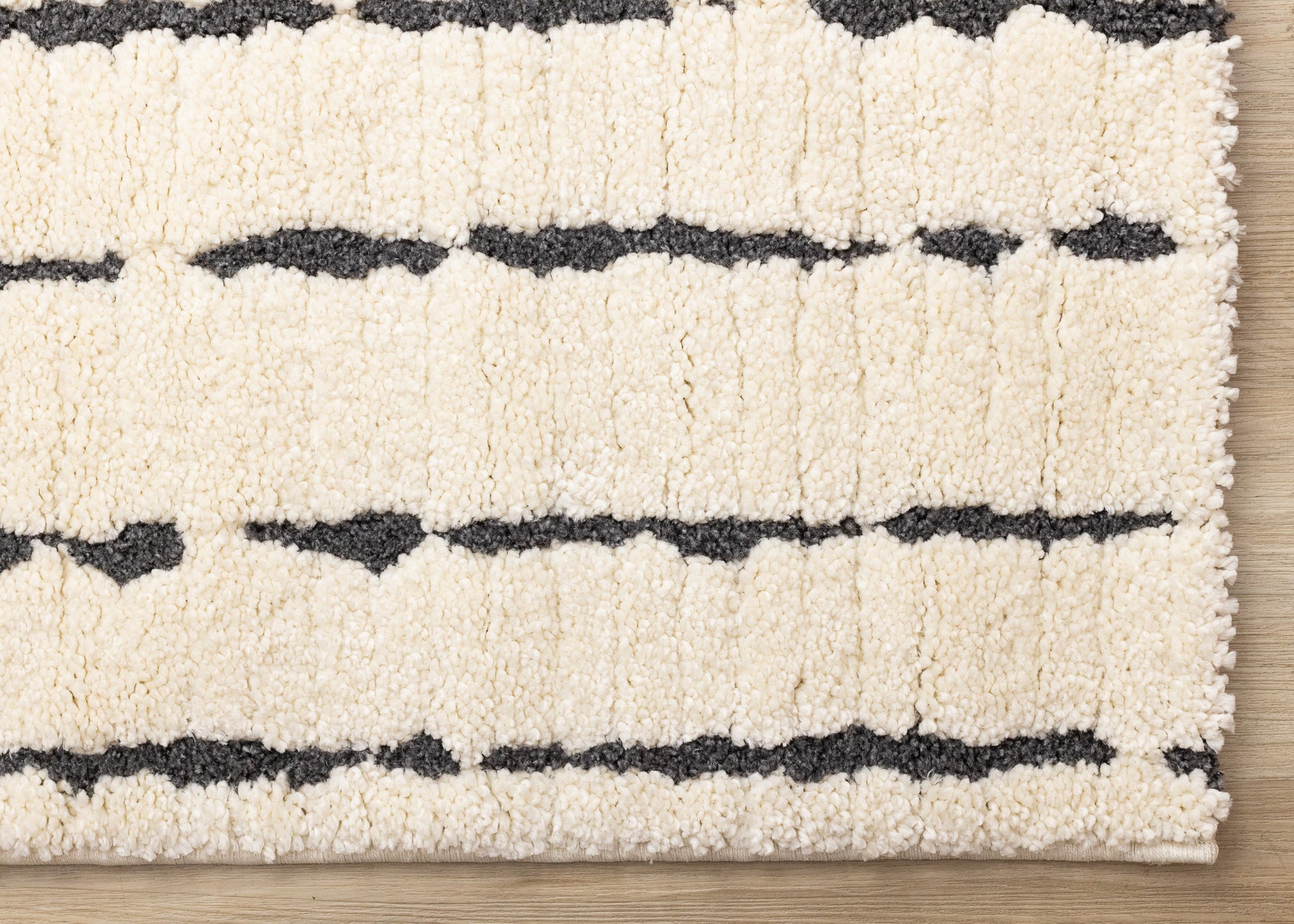Contemporary Stripes Cream Area Rug-6